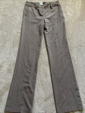 Banjee Collection Taupe Brown Boot-Cut Trousers